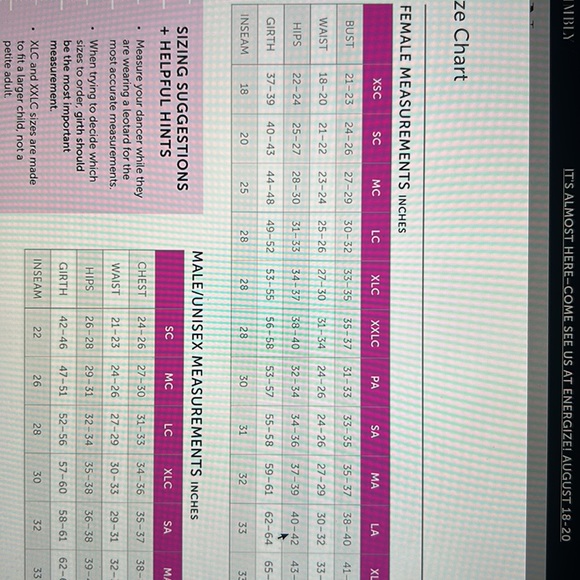 NWT Revolution RC21588 printed spandex recital/acrobatics unitard. Glitter free! - Picture 3 of 5